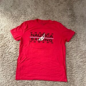 Nautica Sailing Red T Shirt Size Large (L)